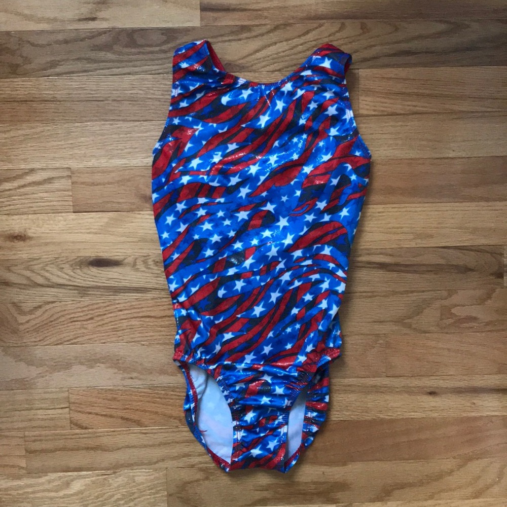 GK Red, White and Blue Leotard